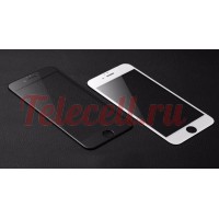 Цветное защитное 5D стекло на iPhone 7P/8P белое и черное
