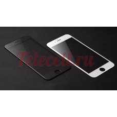 Цветное защитное 5D стекло на iPhone 6P/6SP белое и черное