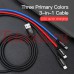 КАБЕЛЬ BASEUS THREE PRIMARY COLORS 3-IN-1 CABLE USB FOR M+L+T 3.5A 1.2M CAMLT-BSY01