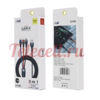  i-cell USB Cable 3 in 1, U100